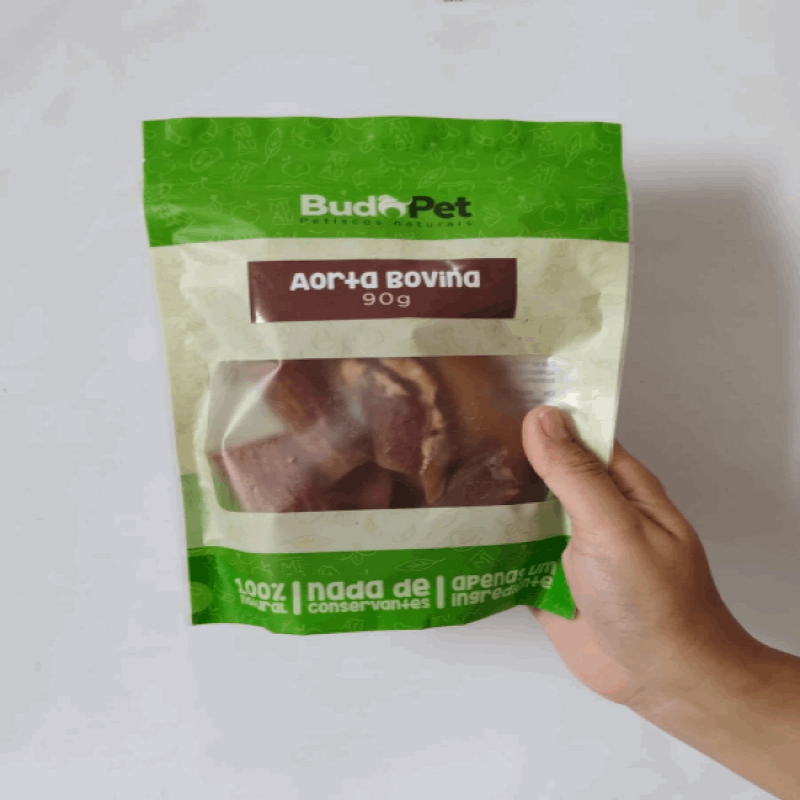 Aorta Bovina 90g - BudoPet | comida pra cachorro | pestisco desidratado | mastigáveis | alimentação natural | comida para adestramento | treino | mordedor | Bandit Pet Store | @bandit.p.store